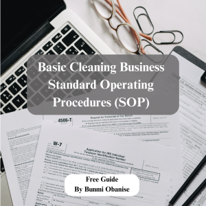 Basic Cleaning Business Standard Operating Procedures (SOP)